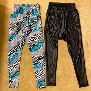 🖤💙Funkeys Girls dance hip hop pants size large 10/12